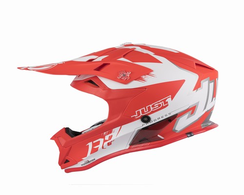 CASCO JUST1 J32 CROSS PRO KICK WHITE RED XL